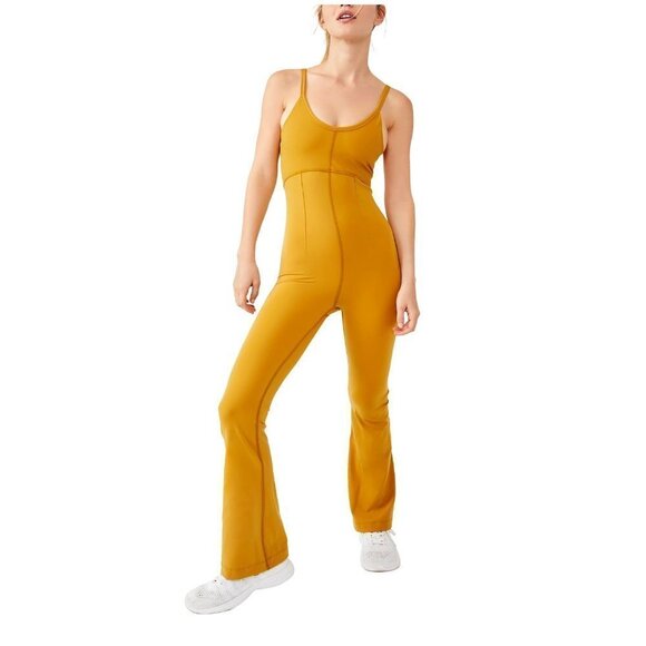 Free People Mustard Jumpsuit - Picture 2 of 5